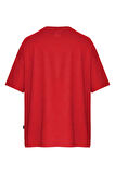 Unisex Octopus Tv Baskılı Oversize Tişört