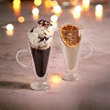 Moon Glass Çift Cidarlı 2’li Mocha Ve Latte Bardağı 220ml
