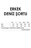 Erkek Deniz Havuz Şortu Desenli Orıs S277 Mavi | L