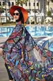 Remsa Tesettür Mayo Üzerine Tek Kaftan Kimono Pareo RP020 Alina | 1