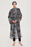 Remsa Tesettür Mayo Üzerine Tek Kaftan Kimono Pareo RP008 Tülay | 2