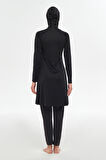Reglan Kol Likralı Tam Kapalı Tesettür Mayo 3129 Siyah06 | L