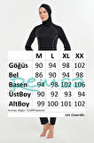 Reglan Kol Likralı Tam Kapalı Tesettür Mayo 3130 Siyah07 | M