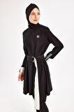 Spor Likra Tam Kapalı Tesettür Mayo 1221 Siyah14 | XL