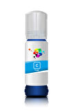 QC Epson EcoTank ET-5150 Uyumlu Yazıcı Mürekkebi 70ml C Cyan Pigment