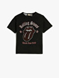 Rolling Stones Tişört Lisanslı Kısa Kollu Bisiklet Yaka Pamuklu