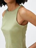 Basic Atlet Bisiklet Yaka Pamuklu Slim Fit