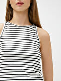 Basic Atlet Halter Yaka Viskon Karışımlı
