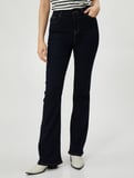 İspanyol Kot Pantolon Normal Bel - Flare Jean