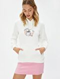 4WAL10091IK Koton Kadın  Sweat EKRU