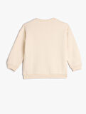 Basic Sweatshirt Şardonlu Bisiklet Yaka