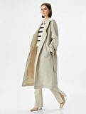 4WAK00145EW Koton Kadın Trençkot BEJ