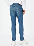 4WAM40187ND Koton Skinny MICHAEL Erkek  Jean Pantolon ORTA İNDİGO