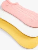 3-Pack Textured Multicolor Bootie Socks Set