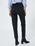 4WAL40042MD Koton Kadın  Jean Pantolon SİYAH