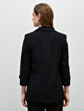 Basic Blazer Ceket Kapaklı Cepli