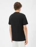 Basic Tişört Slim Fit Bisiklet Yaka Pamuklu