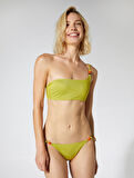 Simli Bikini Altı Yanları İpli Boncuk Detaylı