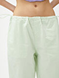 Paraşüt Pantolon Cep Detaylı Beli ve Paçası Lastikli