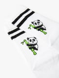 Panda İşlemeli Soket Çorap