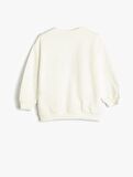 4WKG10206AK Koton Kız Çocuk  Sweat EKRU