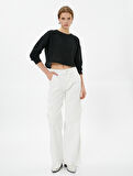 Ajurlu Crop Kazak Relax Fit