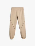 Basic Jogger Eşofman Altı Şardonlu Cepli Beli Lastikli 