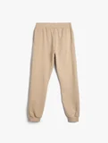 Basic Jogger Eşofman Altı Şardonlu Cepli Beli Lastikli 