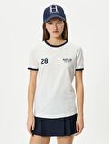 4SAL10024IK Koton Kadın T-shirt EKRU