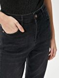 4SAL40025MD Koton Kadın Jean Pantolon SİYAH