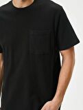 4SAM10068HK Koton Erkek T-shirt SİYAH