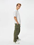 4SAM10069HK Koton Erkek T-shirt EKRU