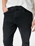 4SAM40003ND Koton Erkek Jean Pantolon SİYAH
