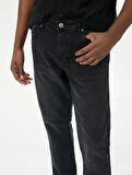 4SAM40013ND Koton BRAD Erkek Jean Pantolon SİYAH