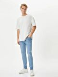 4SAM40014ND Koton Erkek Jean Pantolon AÇIK İNDİGO