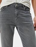 4SAM40017ND Koton Erkek Jean Pantolon GRİ