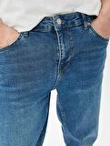 4SAM40019ND Koton Erkek Jean Pantolon PETROL