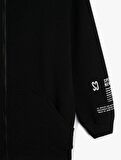 4SKB10018TK Koton Erkek Çocuk Sweat SİYAH