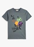 Koton Mavi Erkek T-Shirt 4SKB10101TK