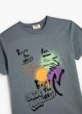 Koton Mavi Erkek T-Shirt 4SKB10101TK