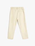 Basic Pantolon Cepli Beli Baglamali Viskon Kumas