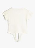 Koton Ekru Kız Çocuk T-Shirt 4SKG10045AK