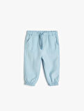 Basic Jogger Pantolon Viskon Kumaş 