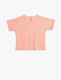 4SMG10027AK Koton Kız Bebek T-shirt PEMBE