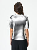Slim Fit Tişört Bisiklet Yaka Kısa Kollu