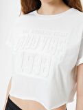 4SAL10032IK Koton Kadın T-shirt EKRU