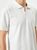4SAM10006MK Koton Erkek T-shirt EKRU