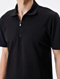 4SAM10006MK Koton Erkek T-shirt SİYAH