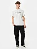 4SAM10043HK Koton Erkek T-shirt BEYAZ