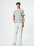 4SAM10065HK Koton Erkek T-shirt GRİ